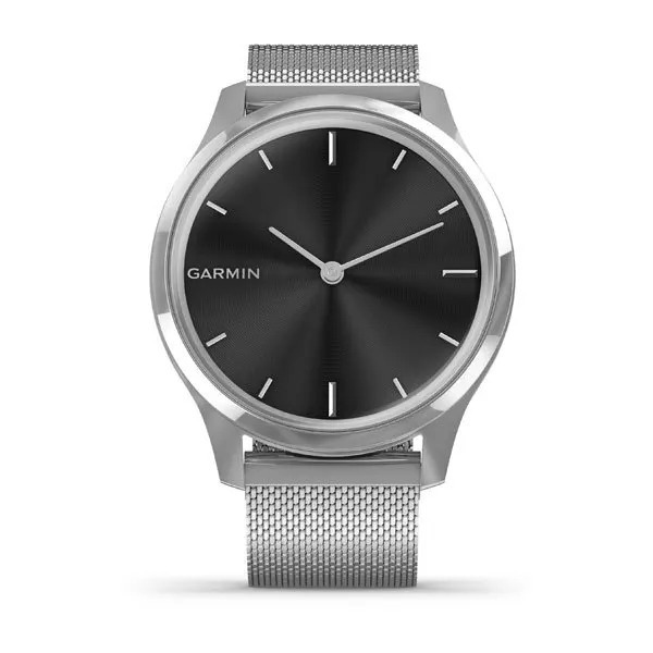 Garmin Vivomove Luxe Silver Stainless Steel Case with Silver Milanese Band 010-02241-03 фото