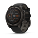 Garmin Fenix 8 &ndash; 47 mm Solar Sapphire Carbon Gray DLC Titanium with Black/Pebble Gray Silicone Band 010-02906-10 фото