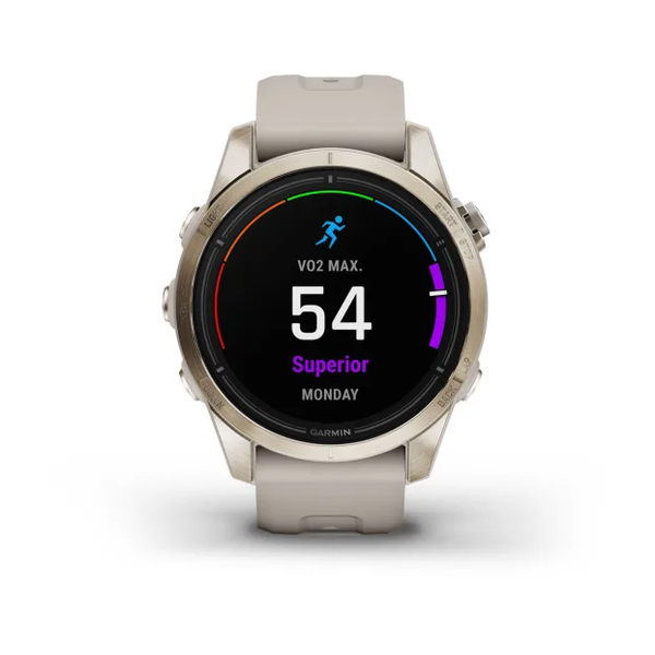 Garmin Epix Pro (Gen 2) &ndash; Sapphire Edition | 42 mm Soft Gold with Light Sand Band 010-02802-10 фото