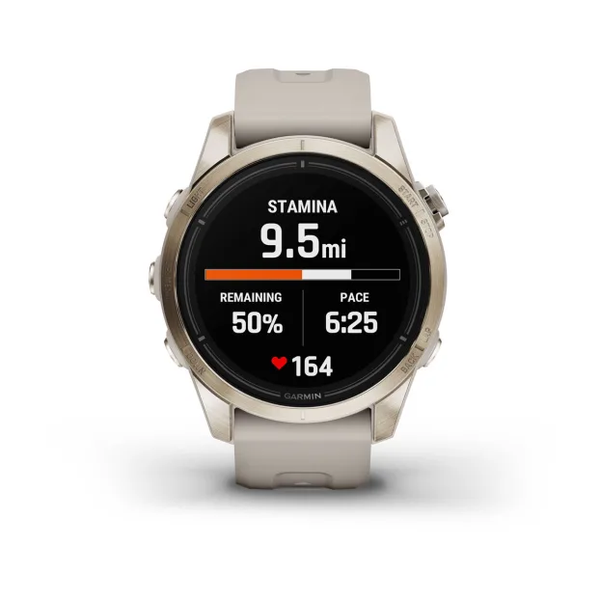 Garmin Epix Pro (Gen 2) &ndash; Sapphire Edition | 42 mm Soft Gold with Light Sand Band 010-02802-10 фото