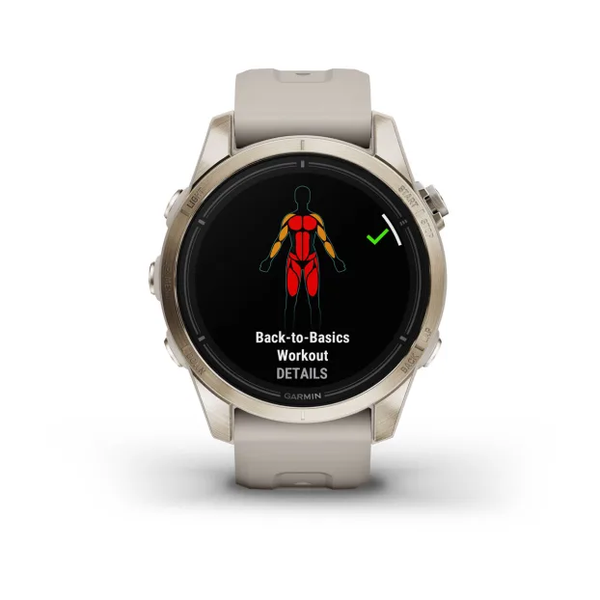 Garmin Epix Pro (Gen 2) &ndash; Sapphire Edition | 42 mm Soft Gold with Light Sand Band 010-02802-10 фото