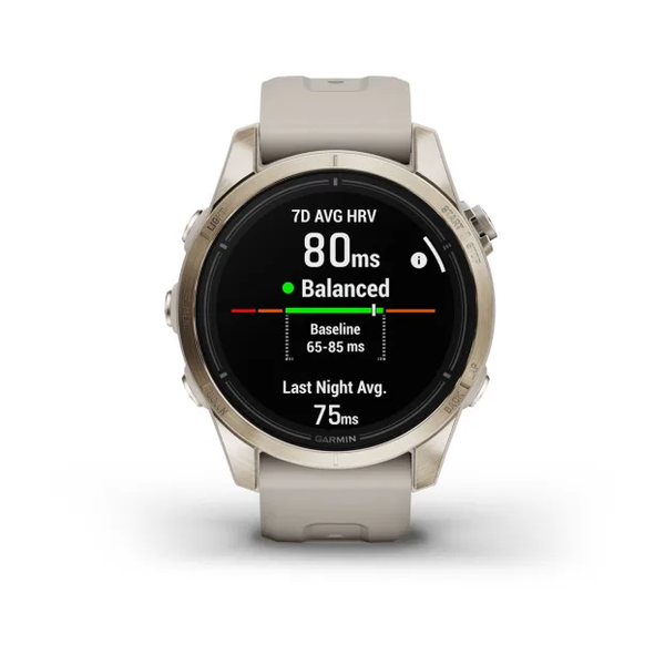 Garmin Epix Pro (Gen 2) &ndash; Sapphire Edition | 42 mm Soft Gold with Light Sand Band 010-02802-10 фото
