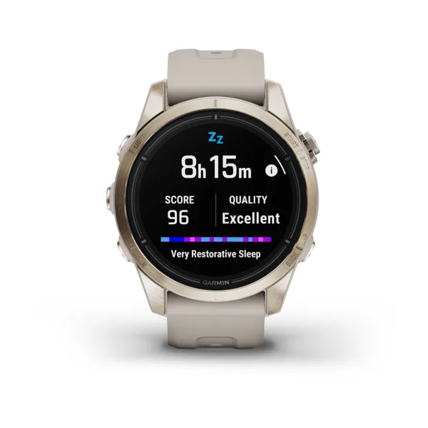 Garmin Epix Pro (Gen 2) &ndash; Sapphire Edition | 42 mm Soft Gold with Light Sand Band 010-02802-10 фото