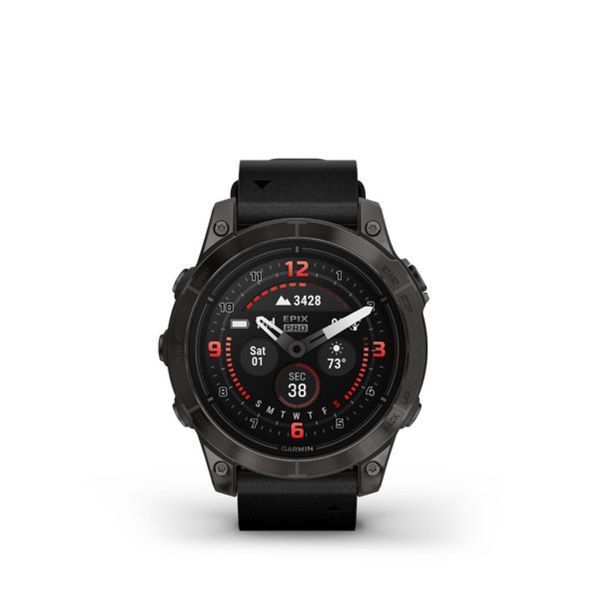 Garmin Epix Pro (Gen 2) &ndash; Sapphire Edition | 47 mm with Black Leather Band 010-02803-30 фото