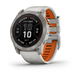 Garmin Fenix 7X Pro &ndash; Sapphire Solar Edition Titanium with Fog Gray/Ember Orange Band 010-02778-14 фото 1