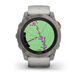 Garmin Fenix 7X Pro &ndash; Sapphire Solar Edition Titanium with Fog Gray/Ember Orange Band 010-02778-14 фото 4